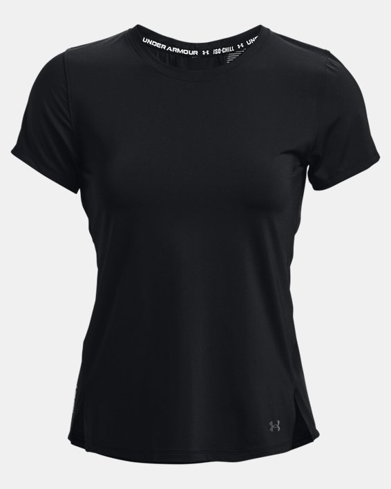 Camiseta UA Iso-Chill 200 Laser para mujer, Black, pdpMainDesktop image number 4